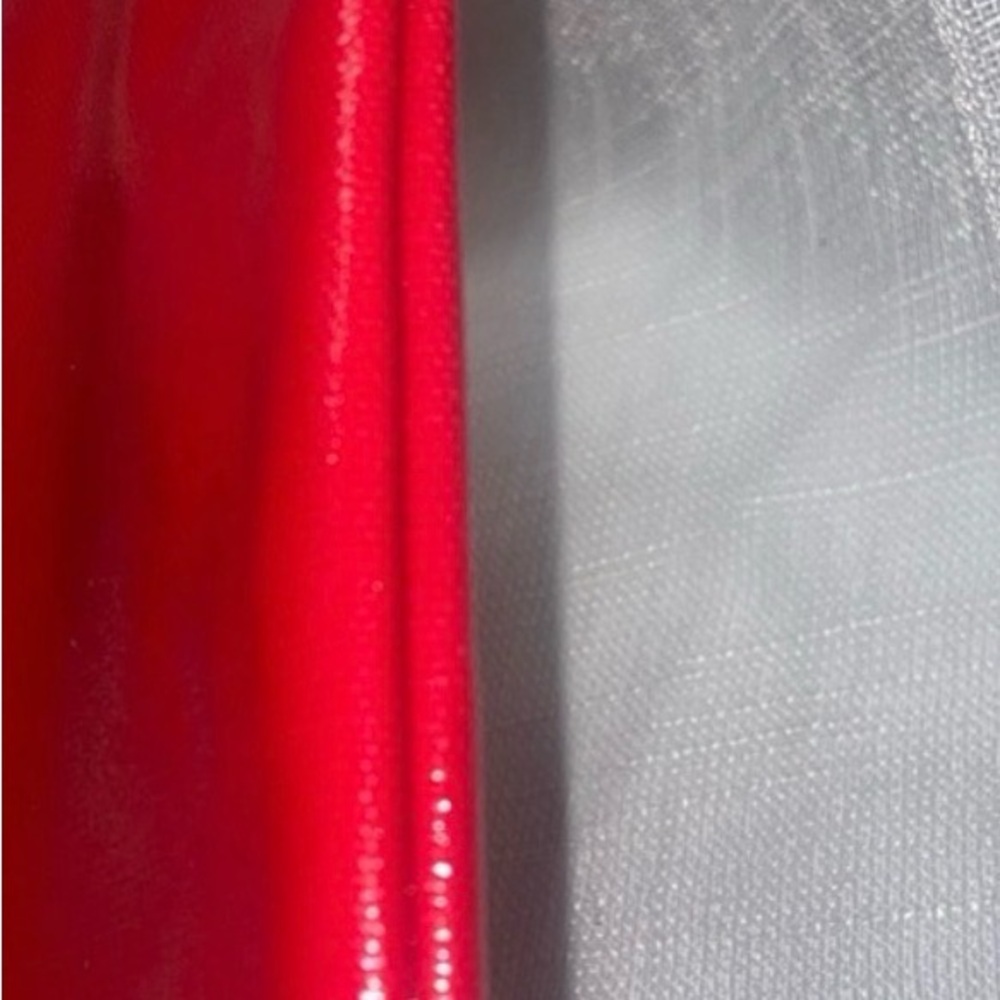 kate spade Red Patent Wristlet Clutch with Gold Logo Plaque - Picture 7 of 9
